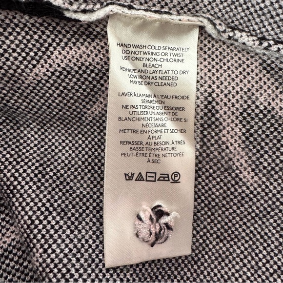 Anthropologie Maeve The Carys Mock Neck Sweater Black Starburst Pattern Medium - Picture 10 of 11